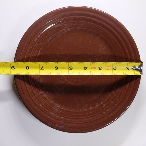 Fiesta Cinnabar 7.25” Salad Plate Homer Laughlin USA Lead-Free Stoneware - Picture 4 of 4